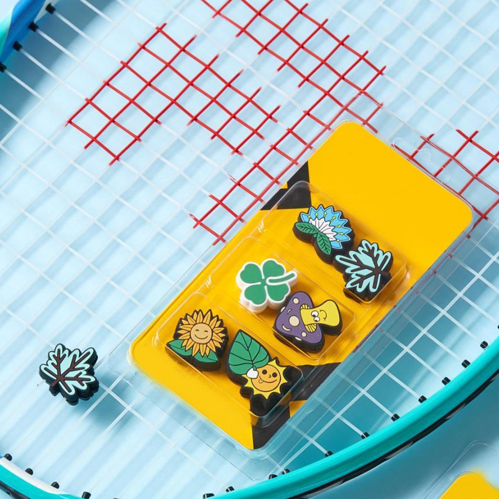 Fenteer 6pcs Raqueta de Tenis amortiguadores de vibración absorbiendo Lindos Accesorios de Racquetball