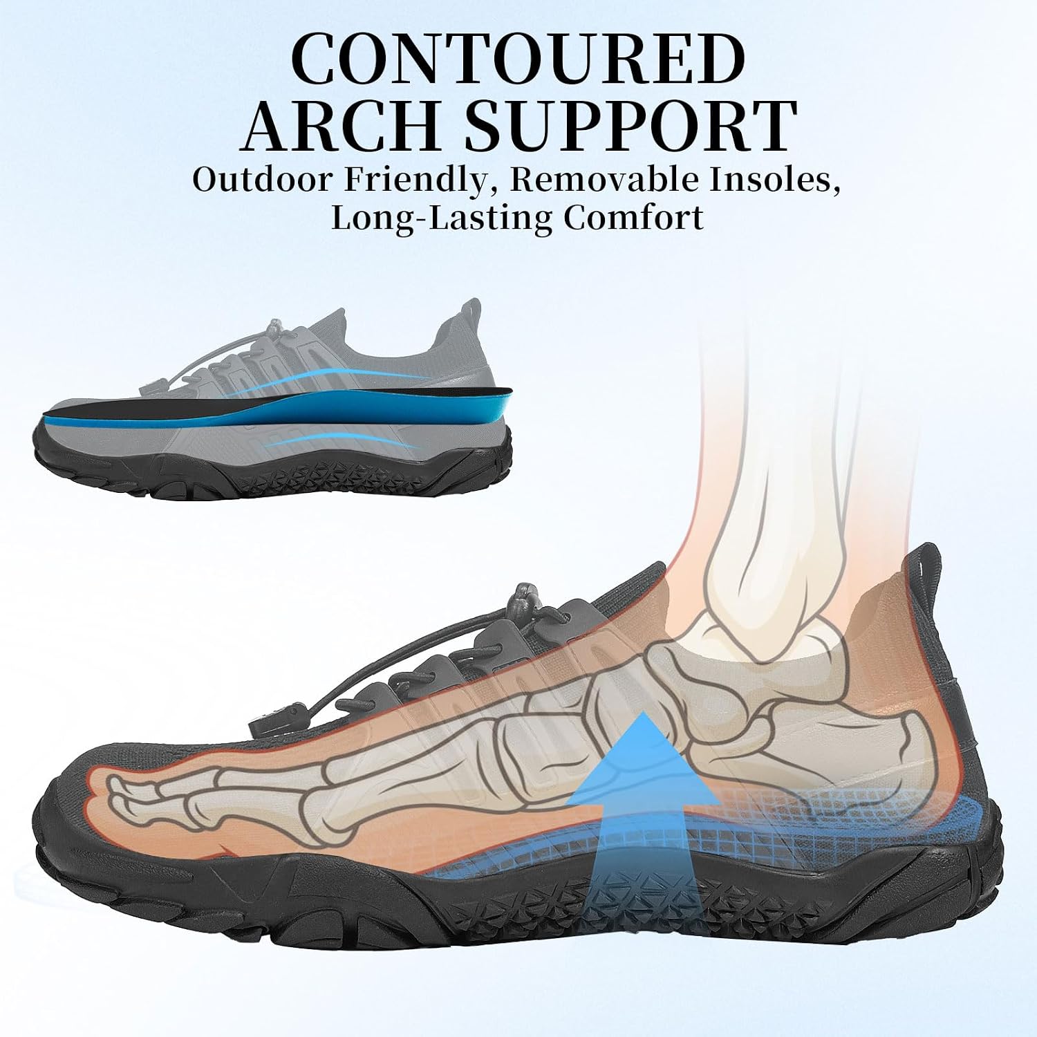 Men's Barefoot Trail Running Shoes Wide Toe Box