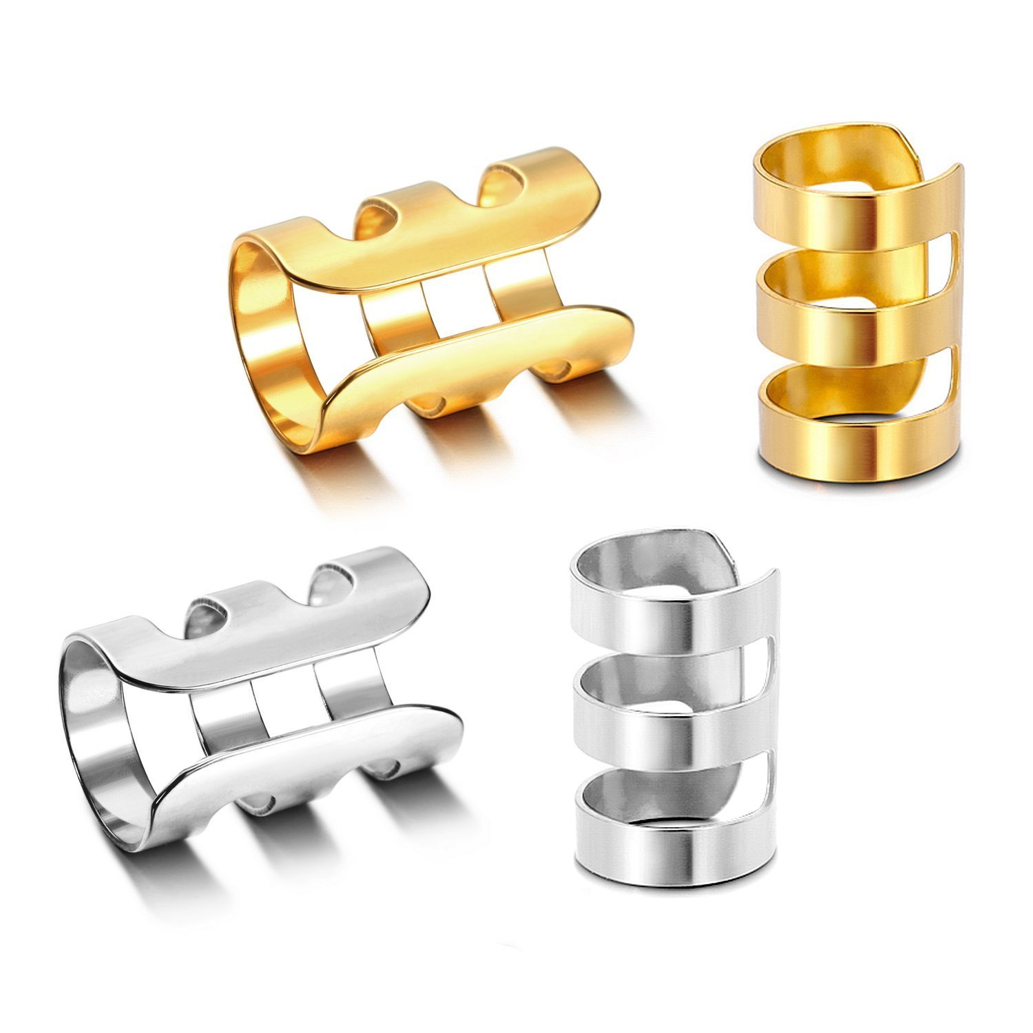 Earcuffs for Men Stainless Steel Clip on Cartilage Helix Ear Cuffs Non-Piercing Punk Earrings Women