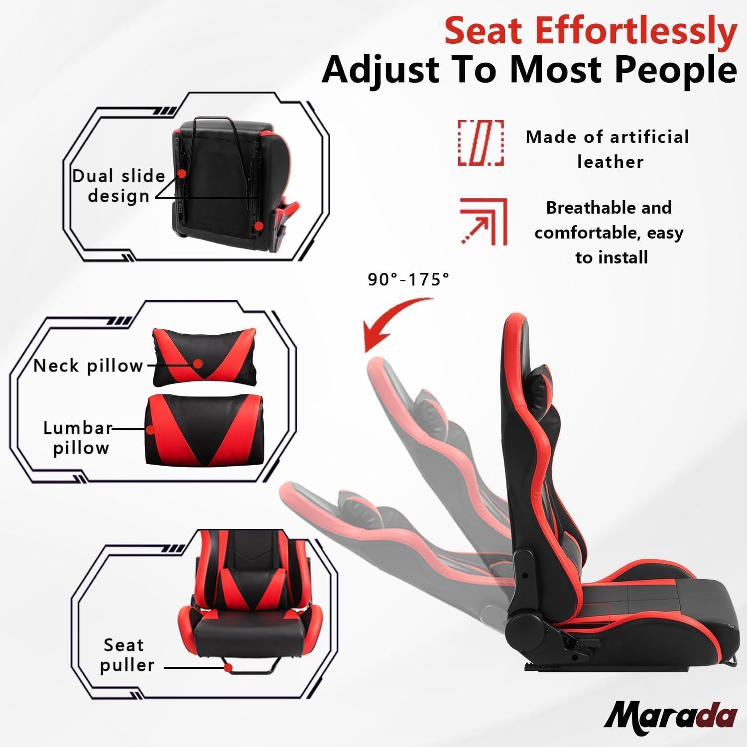 Ergonomic Racing Seat Adjustments