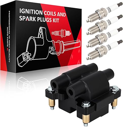 Miniatura 13 de Paquete de bobinas de bobina de encendido SCITOO compatible con Nissan Versa 1.8L 2007-2012 para Versa 1.6L 2009-2012 para FX50 5.0L 2009-2013 UF549