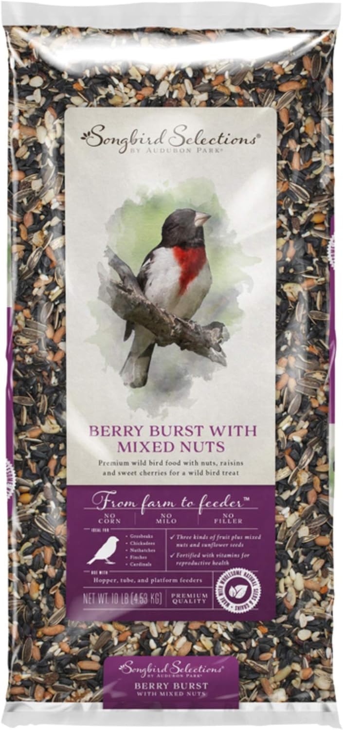 Global Harvest Foods+Songbird+Selections+Finches+Wild+Bird+Food+Fruits+and+Nuts+10+lb.+-+Case+of%3a+1%3b