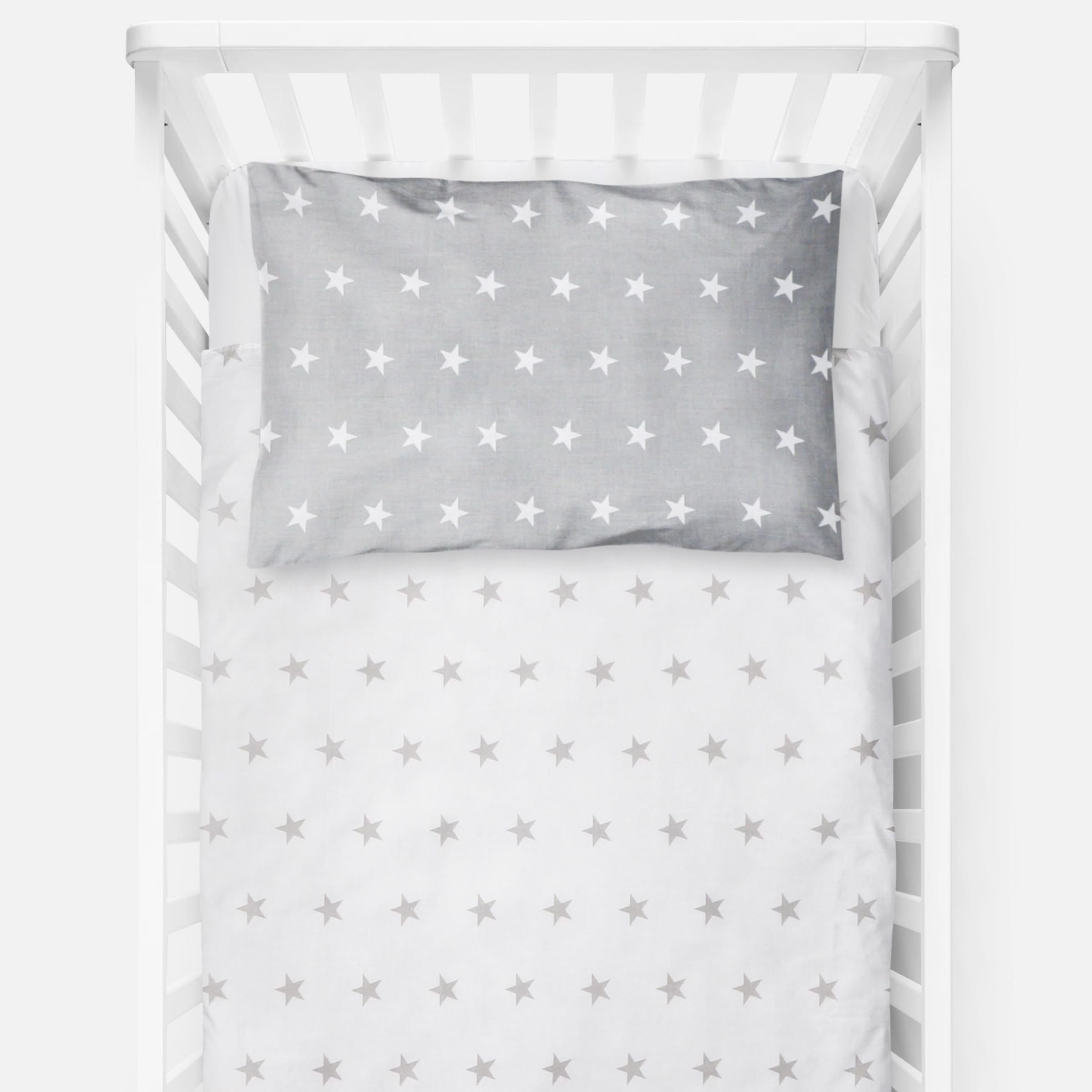 Baby Comfort 4 Piece Toddler Kids Cot Bed Set 120x90 cm Duvet Pillow Duvet Cover Pillowcase 12M+ (Foxes and rabbits) — view 67