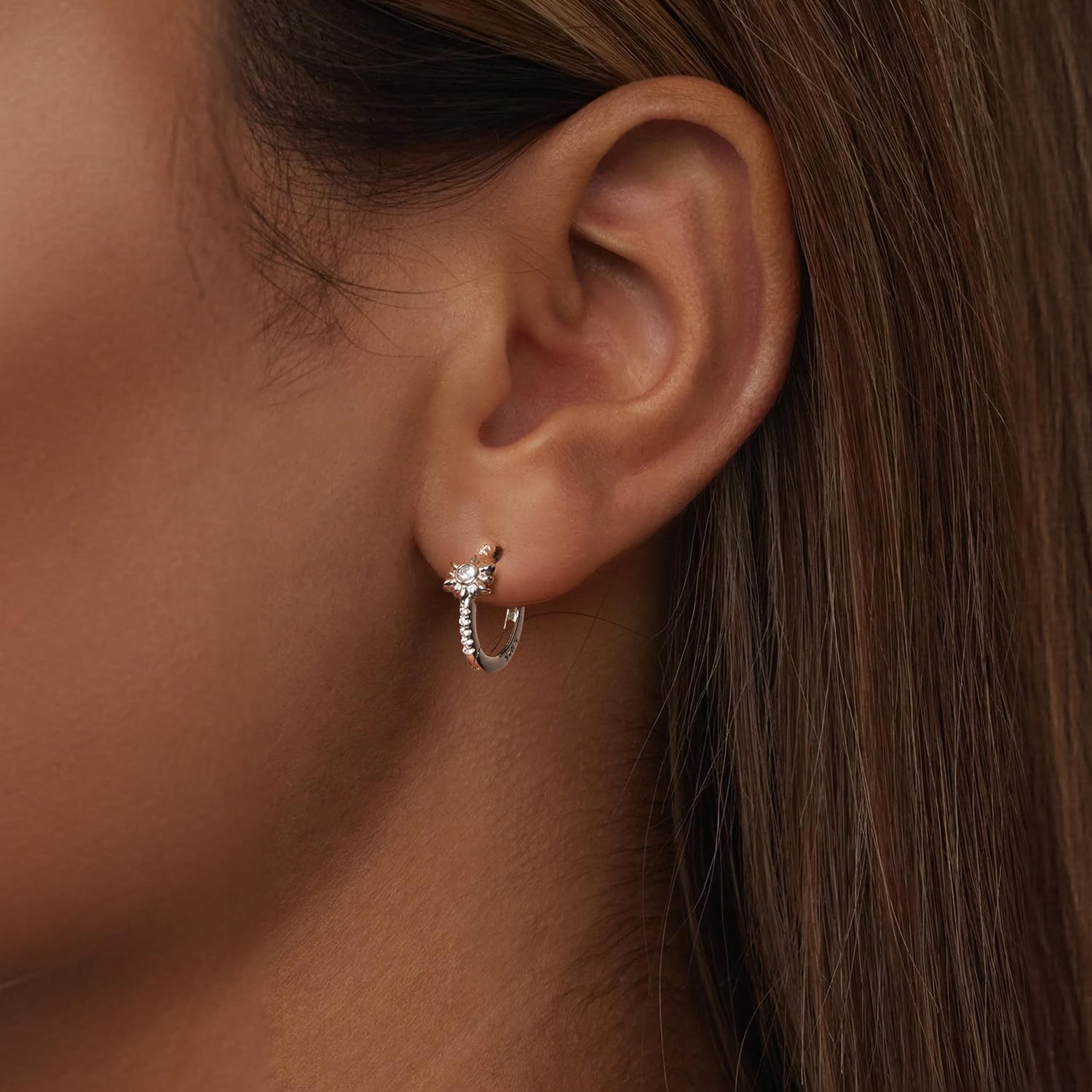 WBDWWTD Orecchini a Cerchio in Argento Sterling 925 Orecchini Pendenti Colorati con zirconi cubici per Donne Ragazze Adolescenti Set Orecchini Regali per lei