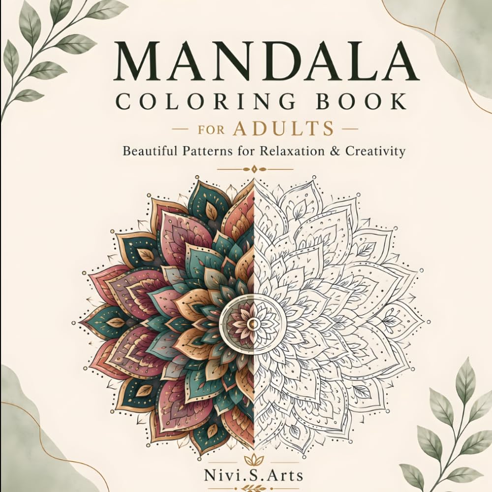 Mandala Coloring Book for Adults: Stress Relief and Relaxation: A Beautiful Collection of Intricate Mandala Designs for Mindfulness, Meditation, Creativity, Anxiety Relief, and Relaxing Coloring Fun