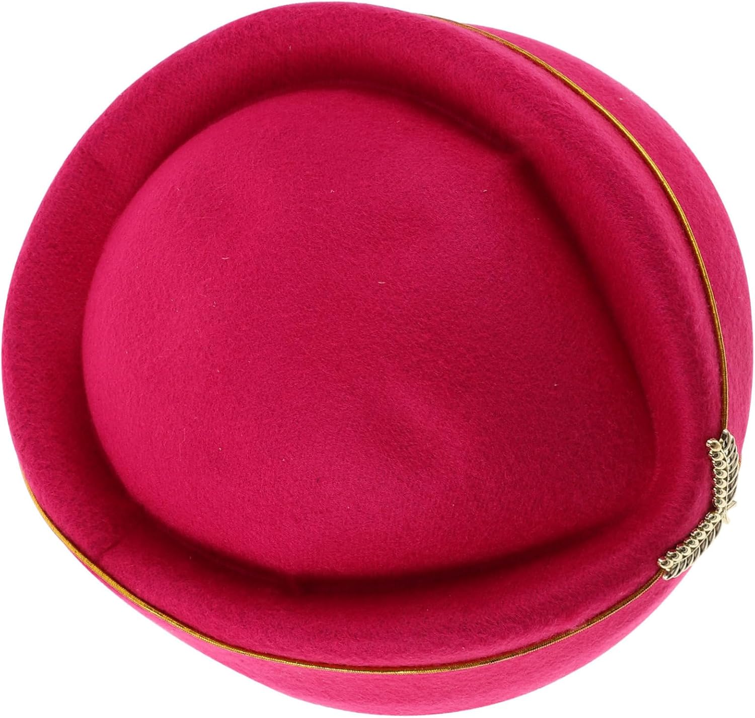 OUNONA Felt Stewardess Hat for Women Elegant Beret Cosplay Costume Accessory Bright for Flight Attendant Uniforms and Events Stylish and Eye Catching Design