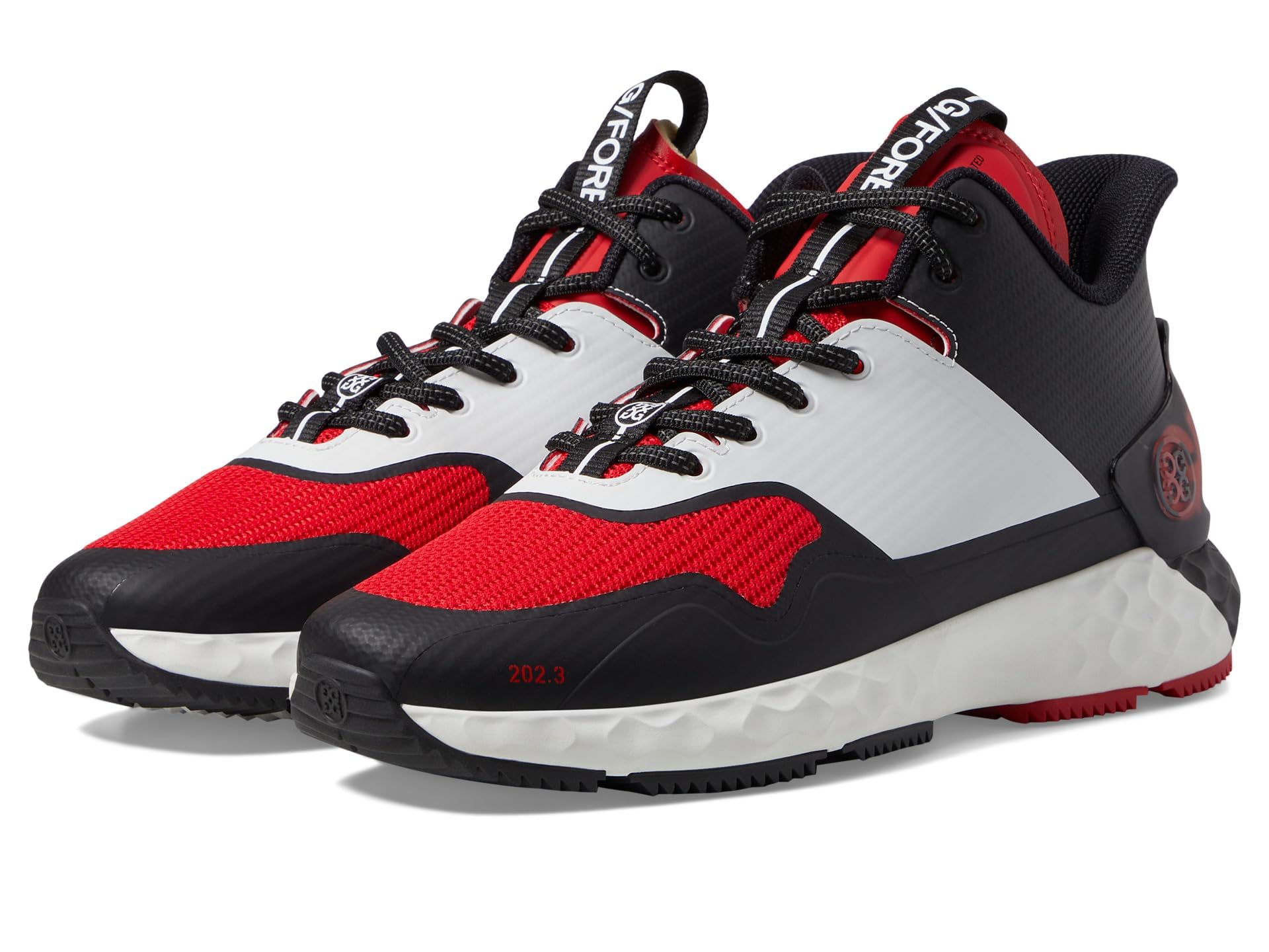 GFORE Men's MG4+ T.P.U. Mid-Top Golf Shoes Sneaker, Lava, 10.5