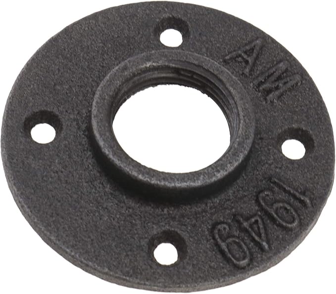 Business 10x 1" BSP Floor Flange Malleable Threaded Iron Pipe Wall