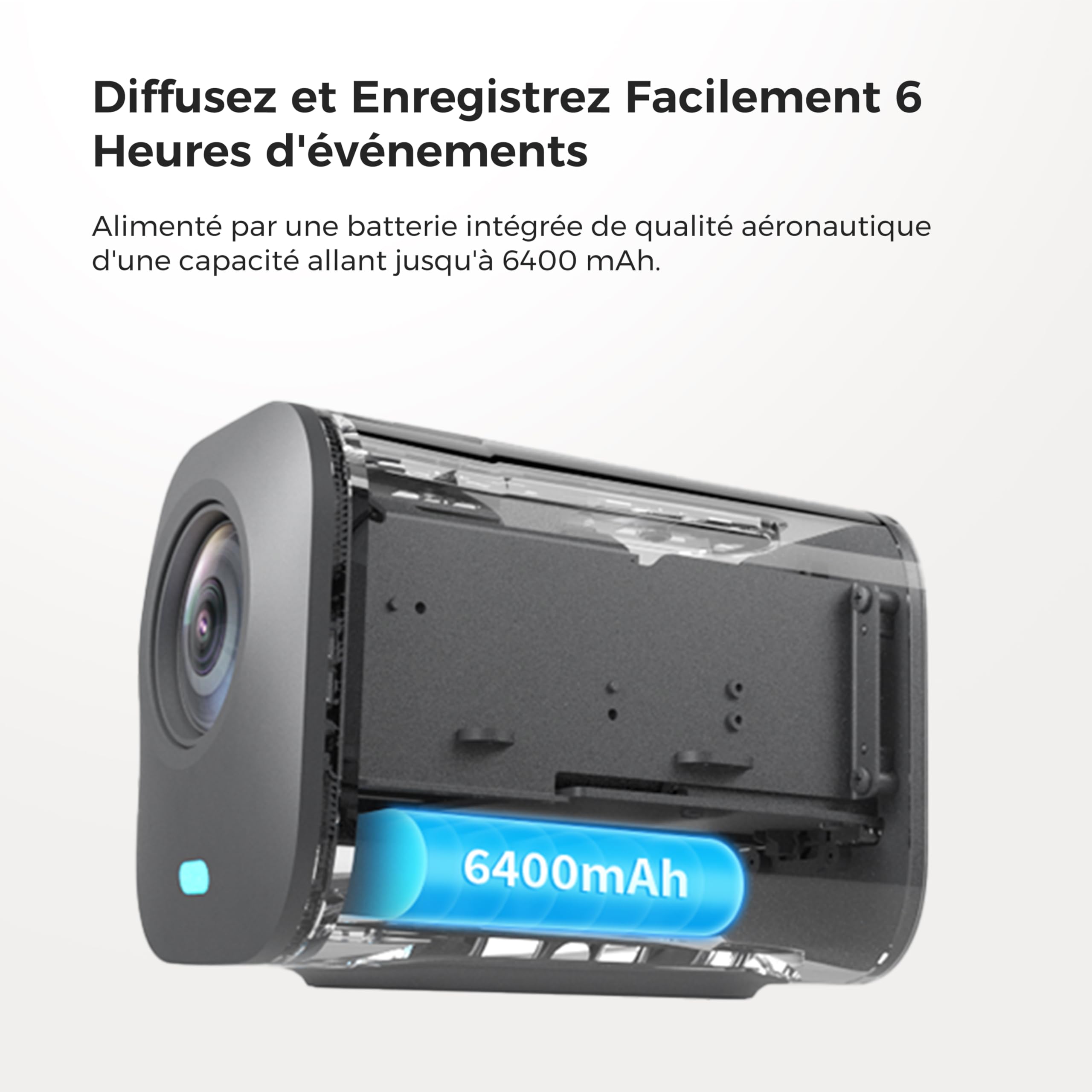 NearStream VM33 Caméra de Streaming sans Fil 2 K avec Zoom Hybride 40x