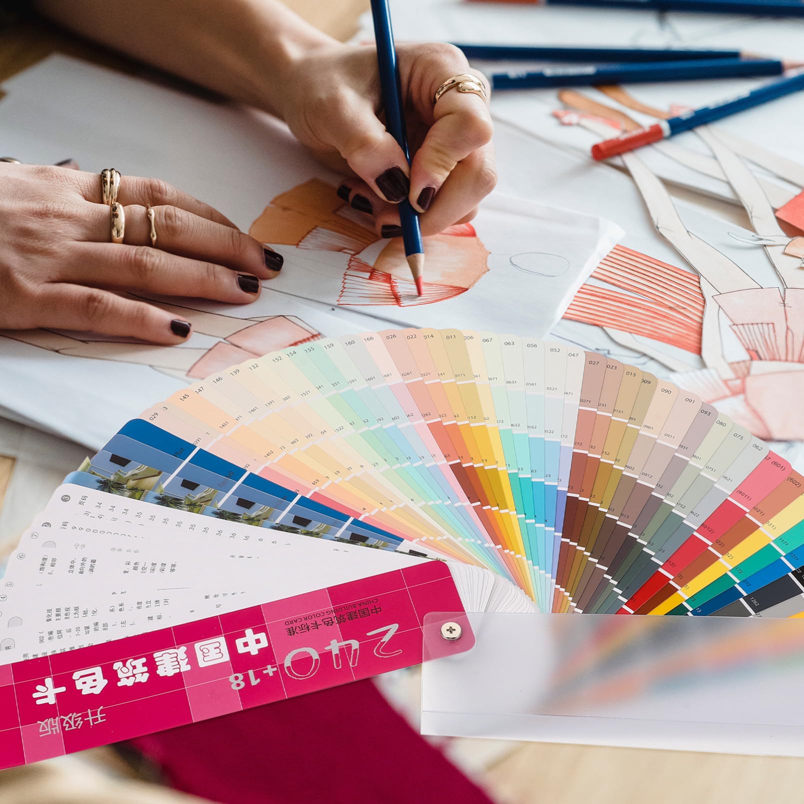 Nuancier Papier Plastique 258 Couleurs Cartes de Couleur Contraste Peinture Architecturale