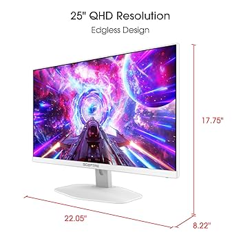 Amazon.com: Sceptre 24.5-inch Snow-White Eye-Care Gaming