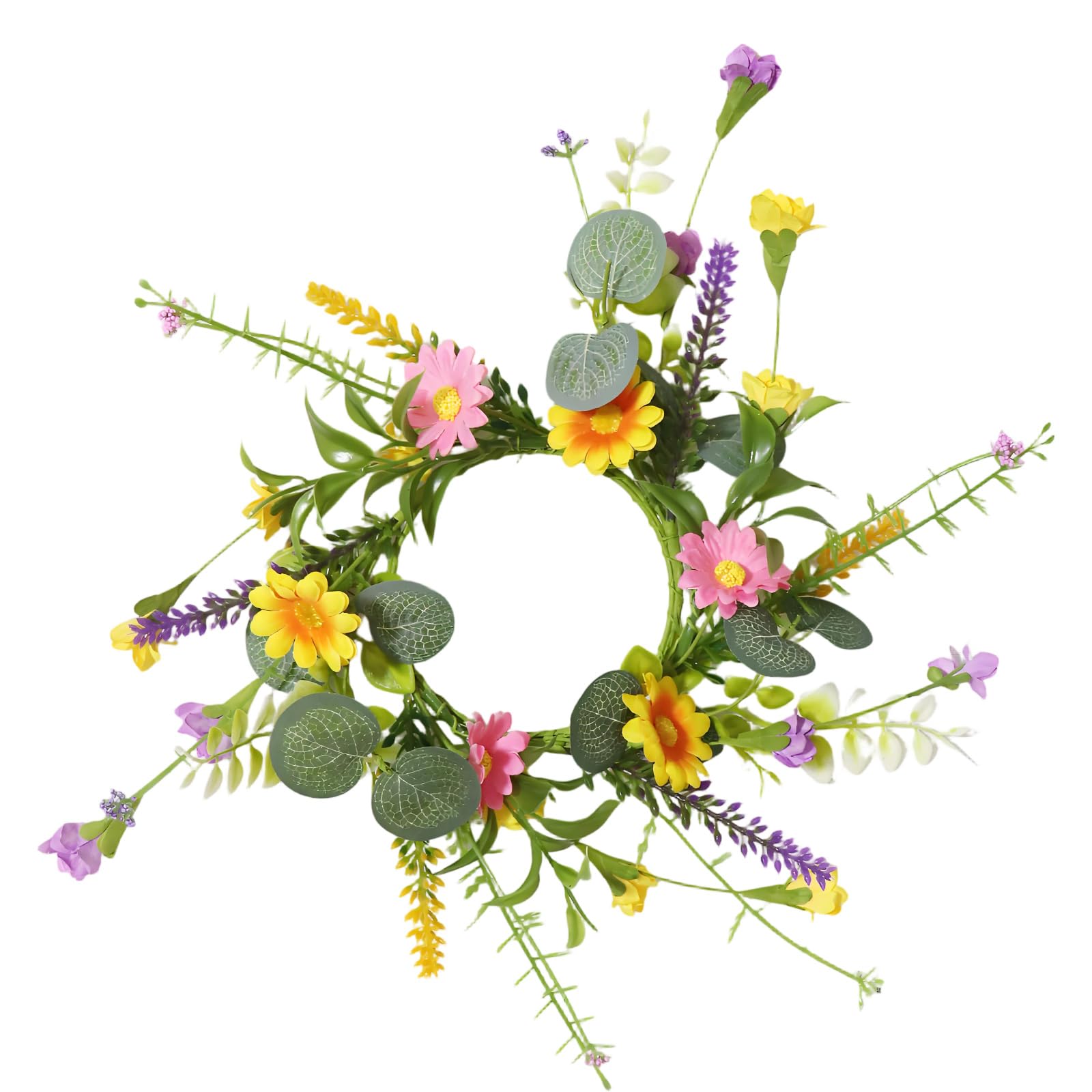 our fave Wreath Rings Pillar Candleholder Wreath Kitchen Cabinet Swag Wreaths Pillar Holder Gift Artificial Floral Wreaths Rings