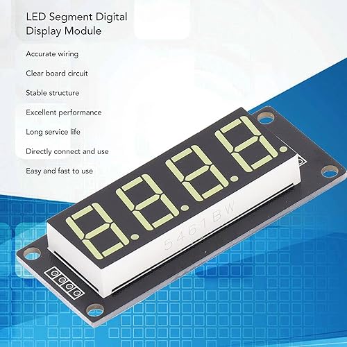 Miniatura 2 de 4 módulos de segmento digital Tm1637 Pantalla digital LED de 4 dígitos de 7 segmentos Pantalla digital LED de 0.56 pulgadas, pantalla de reloj de