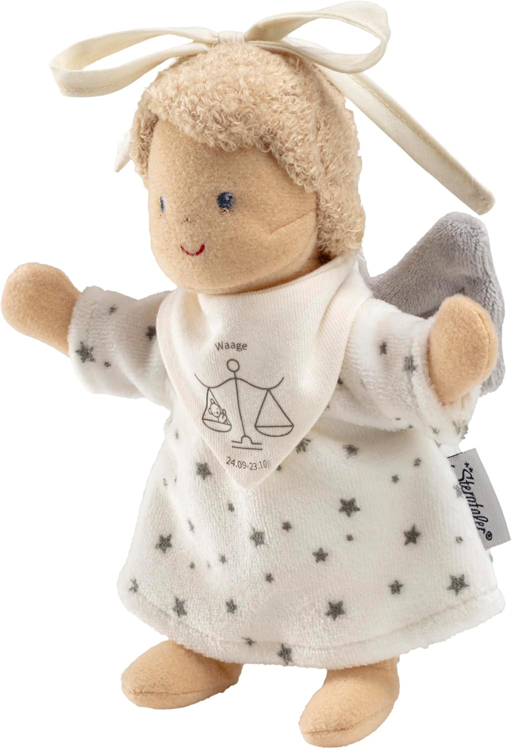 Suspension doll, guardian angel with neckband, zodiac sign motif print, weight, gift idea for boys and girls