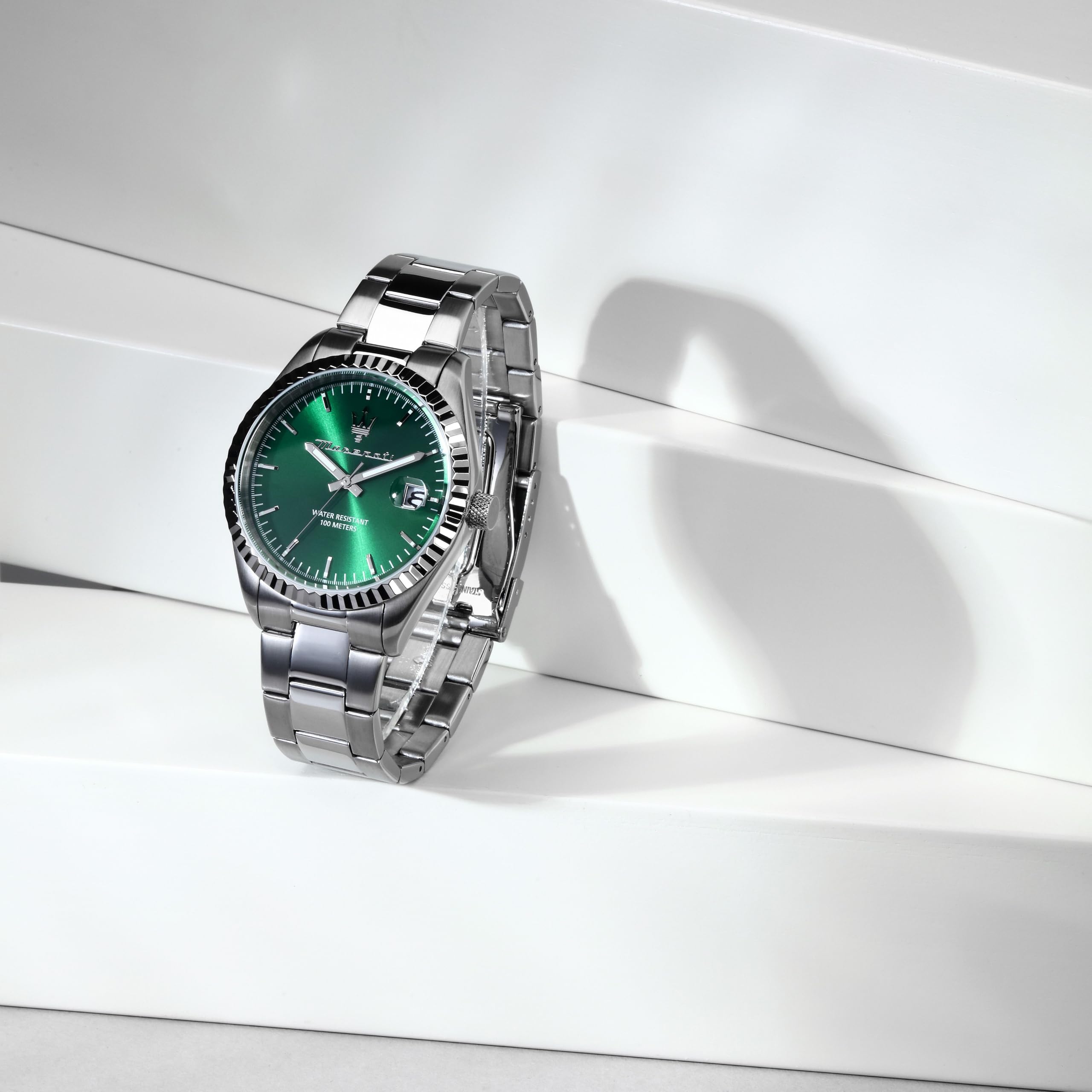 MASERATI Orologio Uomo, Tempo, Data, Analogico, 43mm, Collezione COMPETIZIONE, Regalo Fidanzato, Marito, Uomo