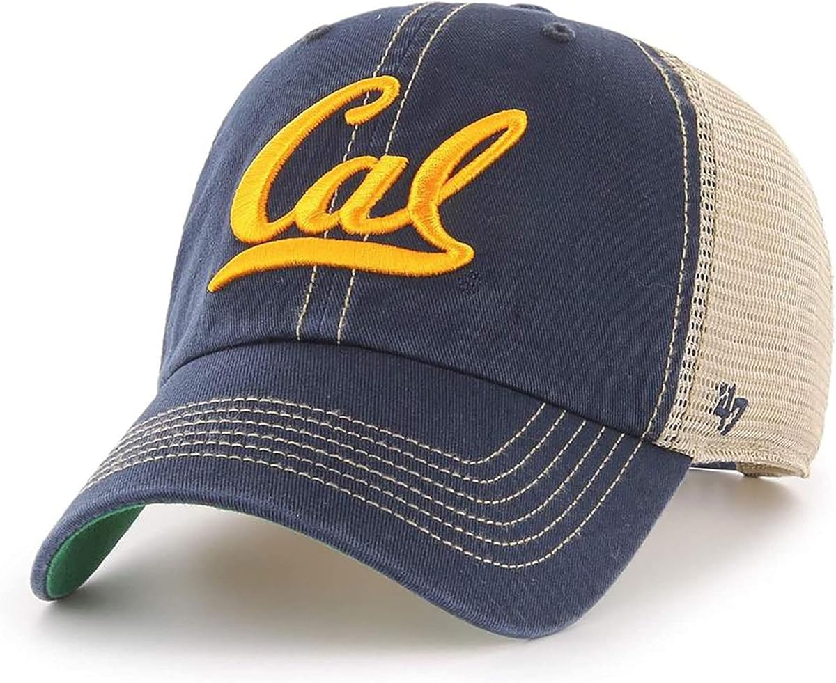 NCAA Trawler Primary Logo Team Color Mesh Trucker Clean Up Adjustable Hat, Adult One Size Fits All