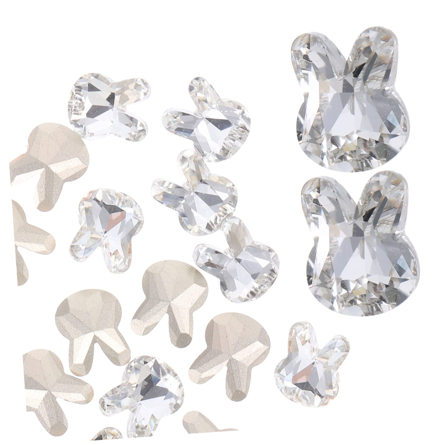 5 Set Gioielli Con Diamanti Per Unghie Decalcomanie Per Le Nail Art Dito Del Piede Coniglio Bunny Adornare Certamente Ornamento Per Manicure Fai Da Te Fette Di Unghie 20 Pezzi*5