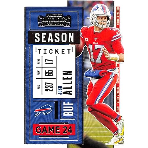 2020 Panini Contenders Season Ticket #90 Josh Allen Buffalo Bills Official NFL Football Trading Card in Raw (NM Near Mint or Better) Condition
