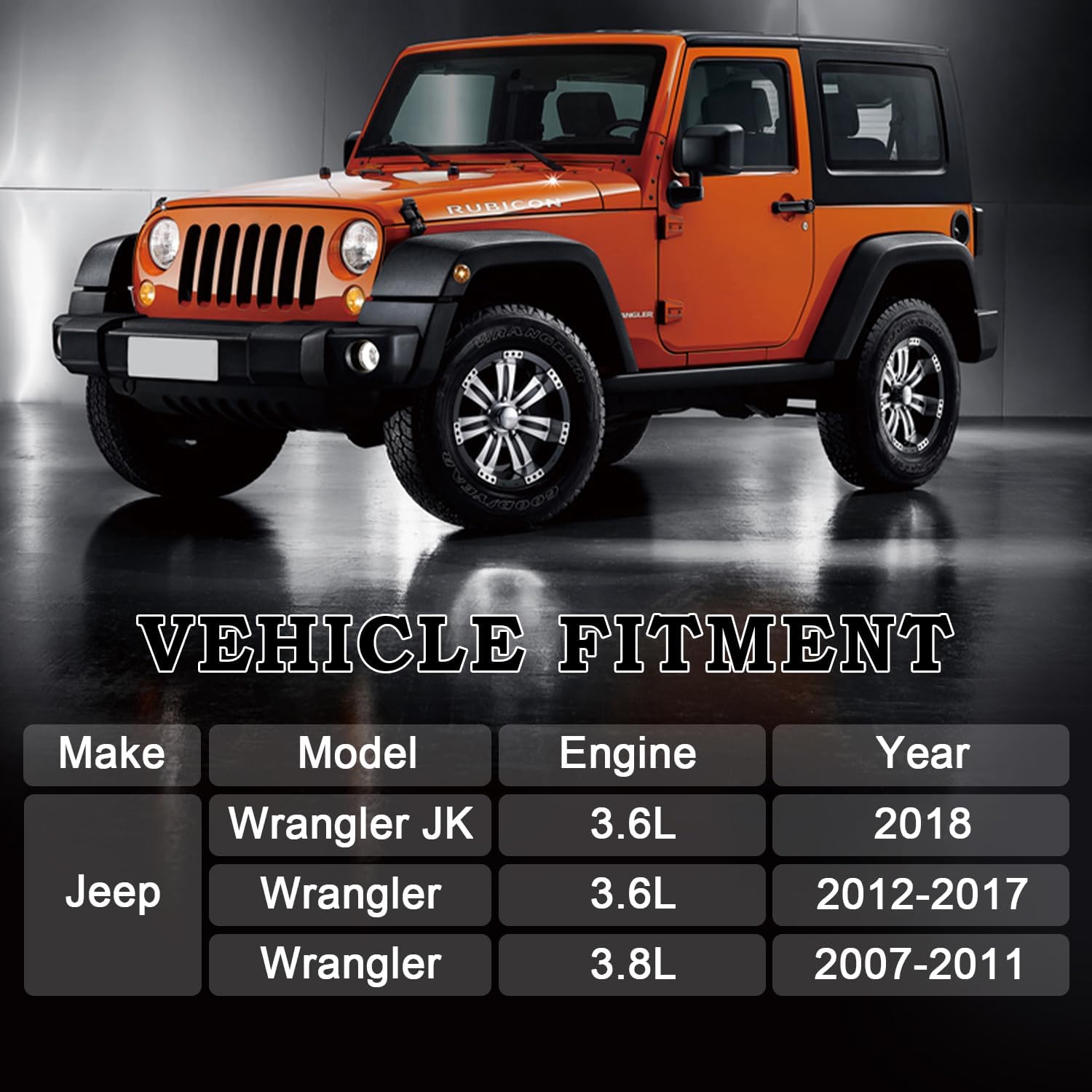 Aluminum Radiator Replacement for 2007-2018 Jeep Wrangler JK JKU 3.6L 3.8L, 2008 2009 2010 2011 2012 2013 2014 2015 2016 Unlimited Sahara Rubicon Sport X-S X Jeep Radiator