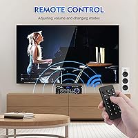 Vista 5 de AEXCVG Amplificador de audio estéreo para el hogar BT-298A+ HiFi Bluetooth receptor estéreo 40Wx2 Mini amplificador de cine en casa con entrada MIC