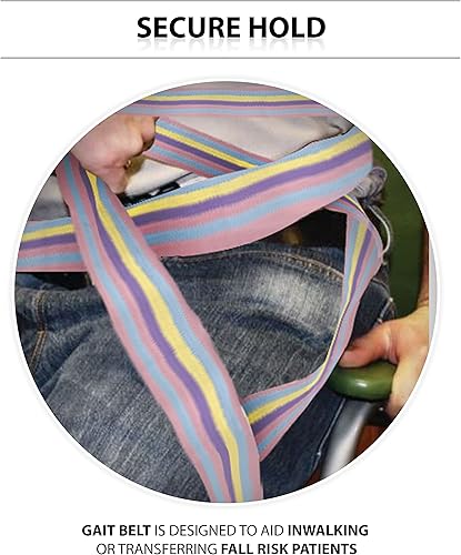 Miniatura 7 de ASA TECHMED Cinturones de marcha para personas mayores, cinturón para levantar la ayuda de pie para ancianos, hebilla de liberación rápida para