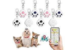 8 Pcs GPS Keychain Tracker with Smart Dog Tracker Function