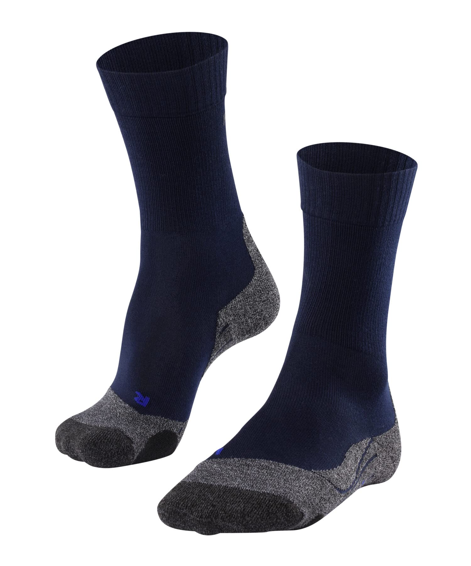 FALKE Women's TK2 Explore Cool W So Lyocell Functional Yarn Thick Anti-Blister 1 Pair Hiking Socks, Blue Marine 6120, 8.5-9.5