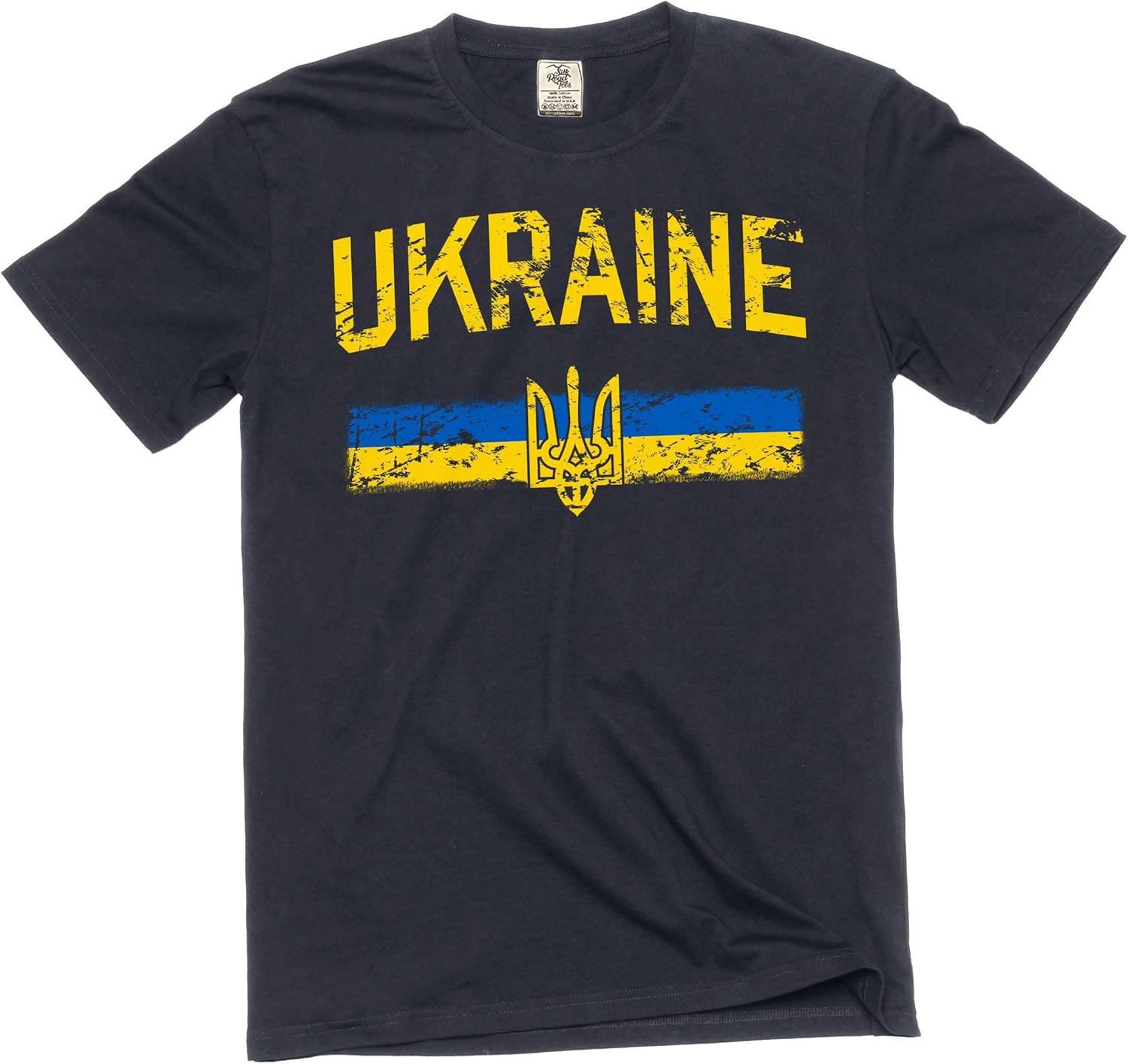 Ukraine T-Shirt Ukrainian Heritage Trident Flag Shirt