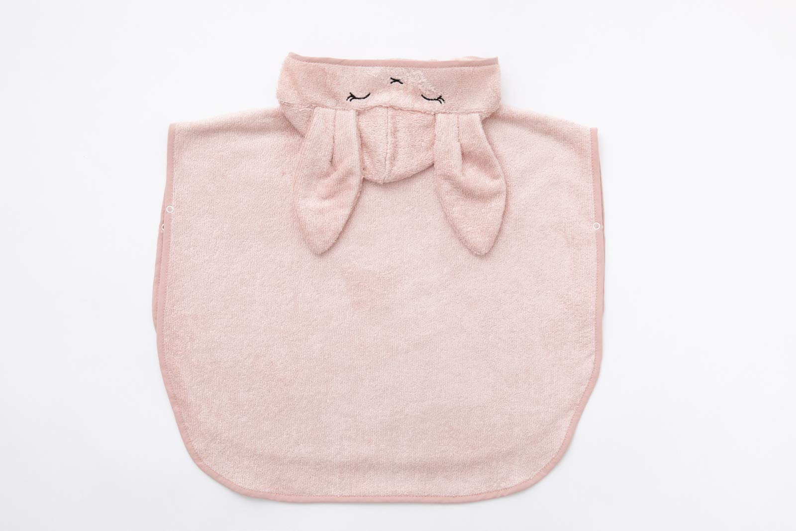 Bamboom Bamboom Accappatoio Poncho con Chiusure a Bottoncino, Soffice Fibra di Bambù Organico, 2 – 4 Anni, Poncho da Bagno in Spugna, Pink, 1981006 - 500 g