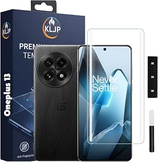 KLJP Advanced HD+ UV Tempered Glass Screen Protector For OnePlus 13 (Pack of 1) Full Adhesive UV Curved Screen Protector C... Price In India