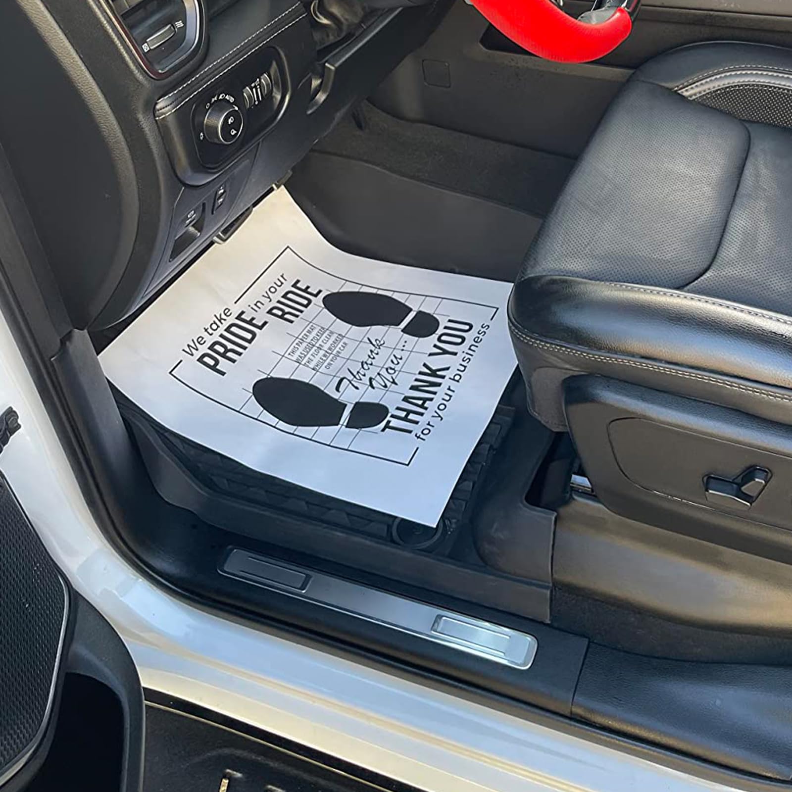 50PCS Paper Floor Mats for Cars Thickened 19 29x15 35 Disposable Floor Mats for Cars Avoid Soiled Mat — view 7