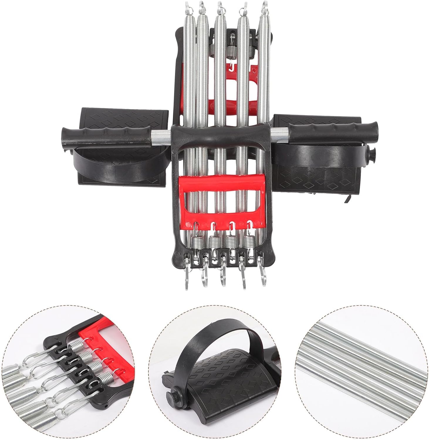 Workout Chest Expander Spring Steel Fitness Expander with Resistance Bands Multifunctional Muscle Exercise Rope for Home Strength Training and Chest Muscle Workouts