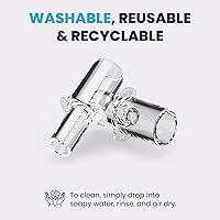 Vista 4 de BACtrack Boquillas profesionales con alcoholímetro (100 unidades) Compatible con probadores de alcohol BACtrack S80, Trace, Scout y Element Breath