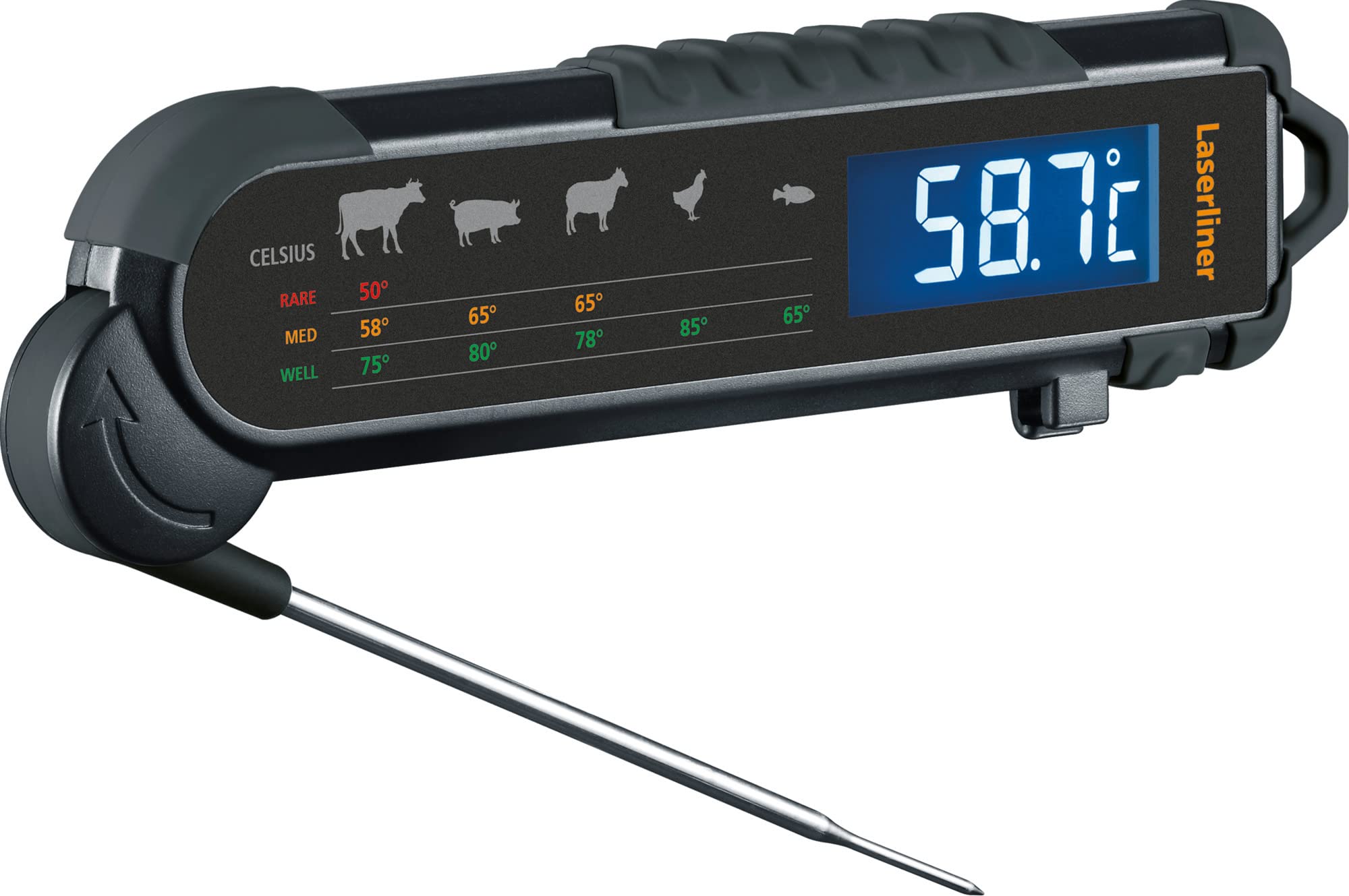 lase 082.029A DIY – Exakte Kerntemperaturmessung für Fleisch- und Fischgerichte