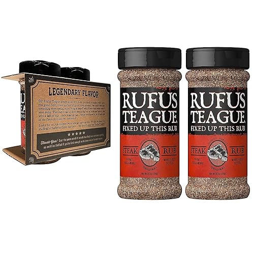 Miniatura 1 de Rufus Teague - Steak Rub - Premium BBQ Rub - Botellas de 6.2 oz - Paquete de 2