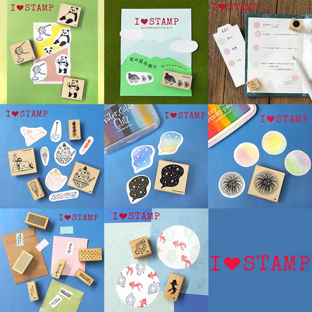 Amazon.co.jp: こどものかお スタンプ Nアイラブスタンプ 雷鳥(夏