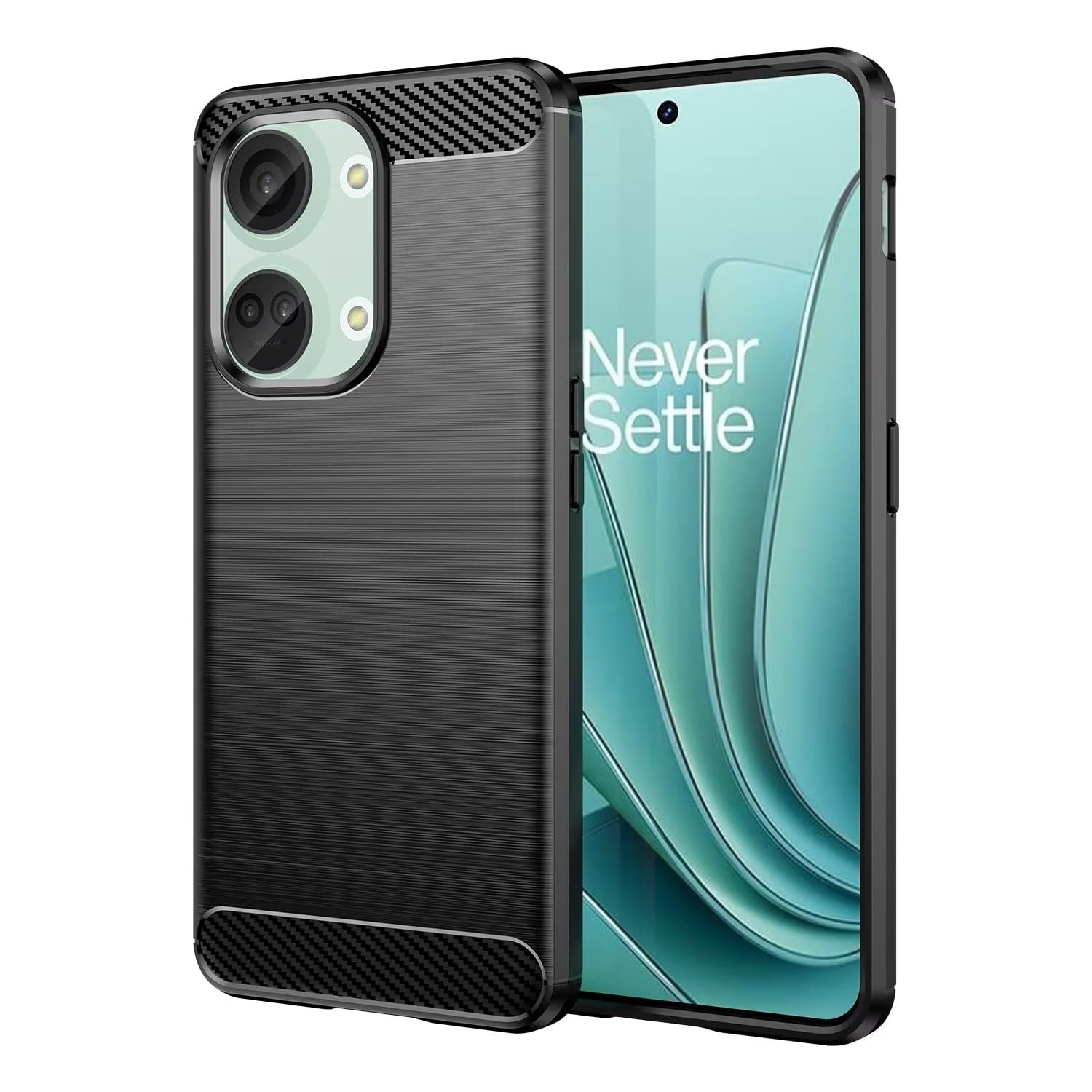 Mosmoc Back Cover Case for OnePlus Nord 3 5G | Anti-Scratch Shockproof | Matte Finish with Carbon Fiber Texture | Soft TPU Back Bumper for 1+ Nord 3 5G (Black) (B0CG25H739) Amazon Price History, Amazon Price Tracker