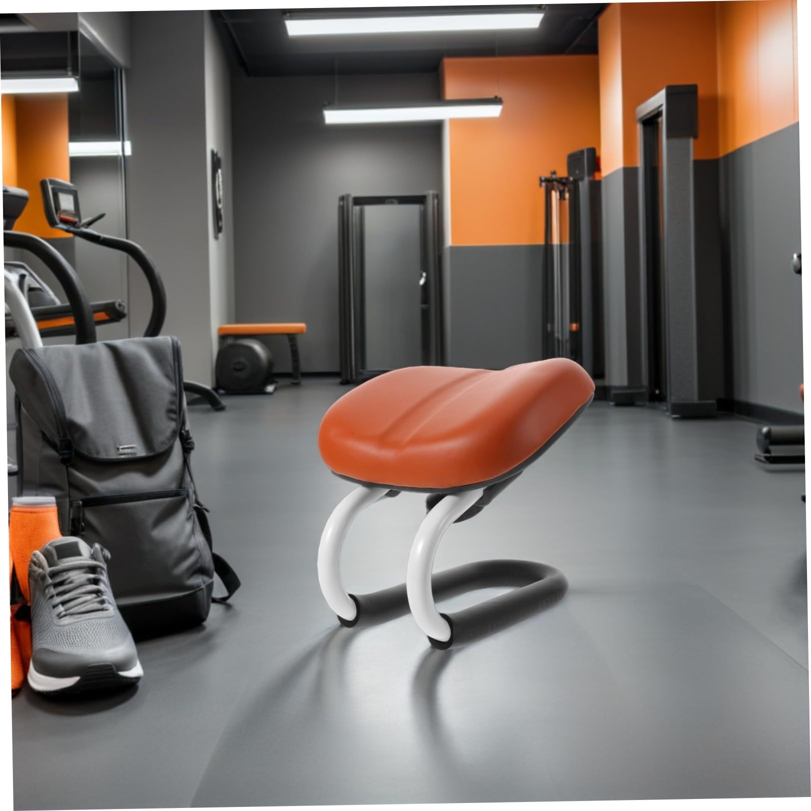 Healeved Sgabello da Meditazione Inginocchiarsi Marrone, Base Antiscivolo | Pu, Altezza Regolabile, 25, 50x21, 50x21, 50cm, Pieghevole per Esterni e Sala Meditazione
