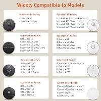 CITYORK Li-ion Pótakkumulátor Roborock S7 S6 S5 S50 Max/MaxV/Ultra és Xiaomi Robotporszívókhoz - 6500 mAh Nagykapacitású Akkumulátor Q5 Q7 M 3