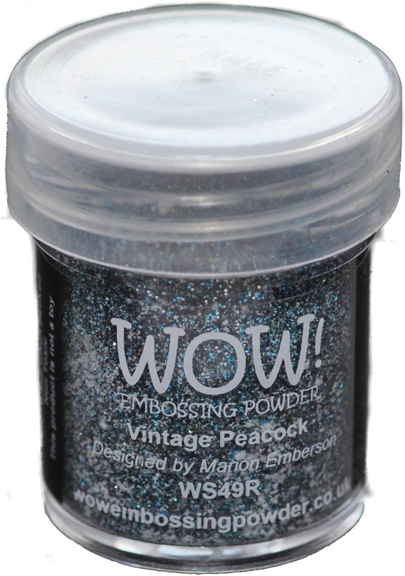Wow Embossing Powder 15ml, Vintage Peacock