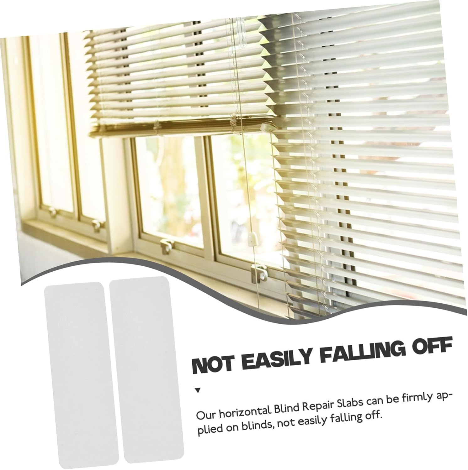 Horizontal Blind Repair Slats Self Adhesive 10pcs Aluminium Alloy