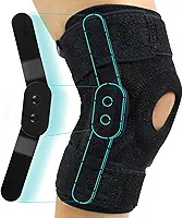 Joelheira Vive articulada – suporte de patela aberto para mulheres, homens – compressão para ACL, MCL, ligamento de menisco rasgado e tendinite – para corrida, lesão atlética e artrite