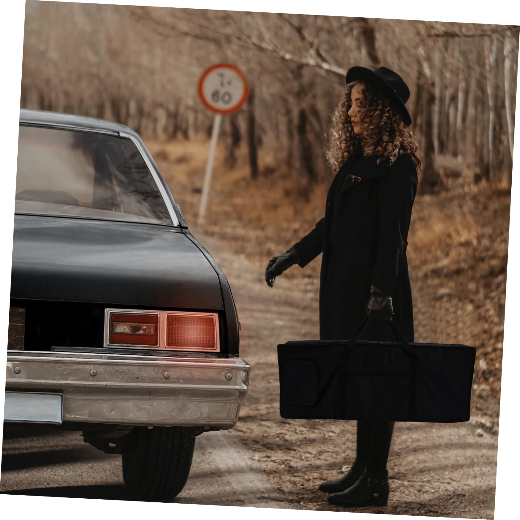 Milisten 1Pc Key Electronic Keyboard Bag Oxford Cloth Piano Case with Comfortable Inner for Travel and Storage present for Musicians Black