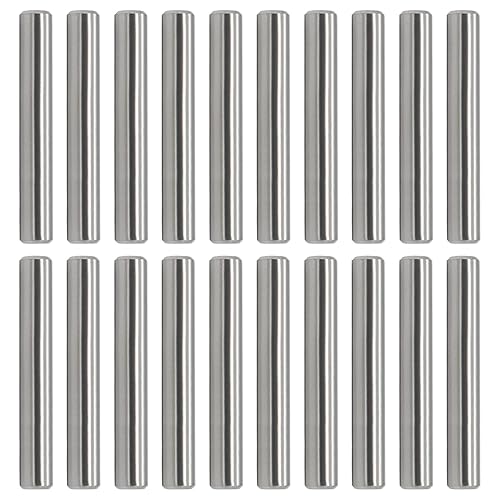 20 clavijas de 0.197 in de diámetro x 0.787 in de longitud 304 de acero inoxidable 304 clavijas de soporte de barra de metal elementos usados en el