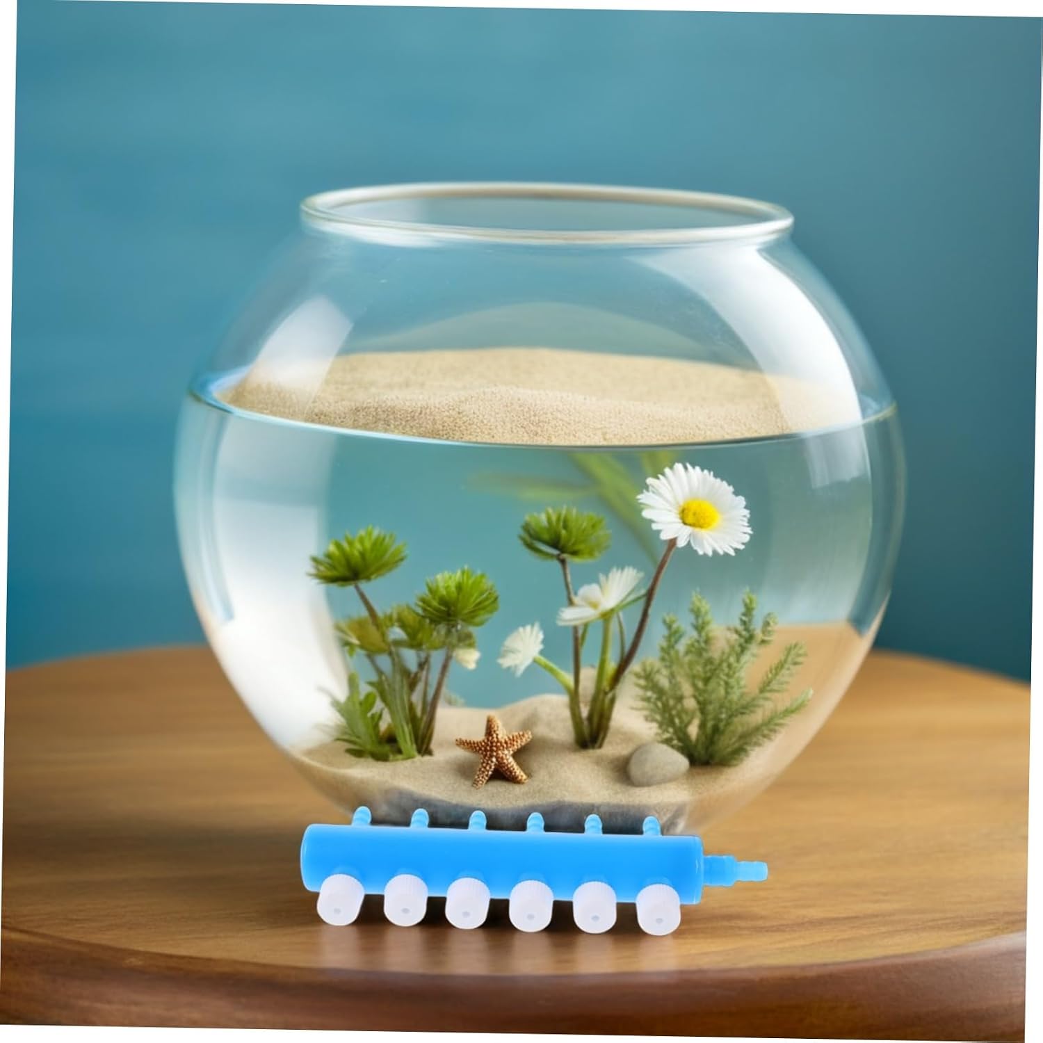 NUOBESTY 4pcs Aquarium Air Pump Splitter with Control Valve Plastic Distributor for Efficient Oxygen Flow Adjustment Compatible with Standard Tubing Fish Tank Accessories for Home and