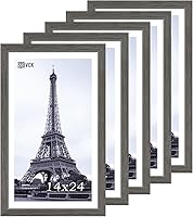 Vista 108 de VCK Marco para póster con plexiglás pulido, juego de 5 formatos horizontal y vertical, incluye piezas metálicas para colgar, 18 x 24 pulgadas