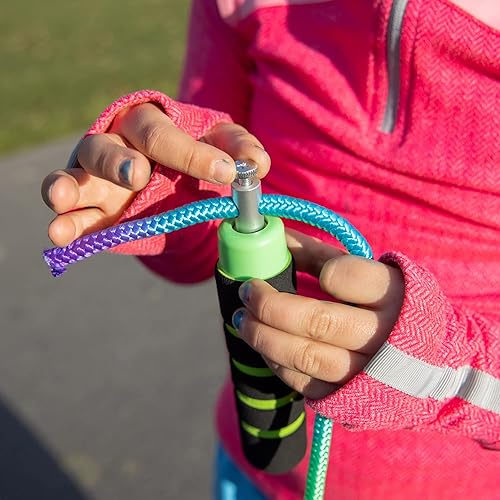 Miniatura 4 de Kids Jump Rope - Anna's Rainbow Rope - Durable Child Friendly Skipping Rope - Exercise Toy for Playground with Lightweight Foam Handles and Vibrant