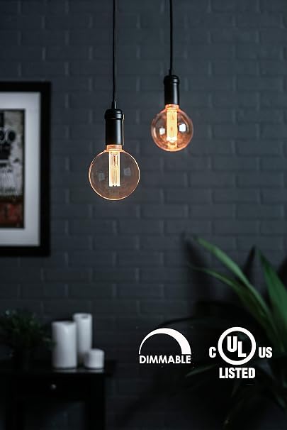 Next Glow Vintage Globe led Light Bulbs G40 / G125 3.5W Equivalent 20W E26 led Bulb Base, Dimmable, Soft Warm Amber Light Bulbs, 120 Lumen Round Decorative Light Bulb for Home, Vanity, Kitchen Next Glow Vintage Globe led Light Bulbs G40 / G125 3.5W Equivalent 20W E26 led Bulb Base, Dimmable, Soft Warm Amber Light Bulbs, 120 Lumen Round Decorative Light Bulb for Home, Vanity, Kitchen