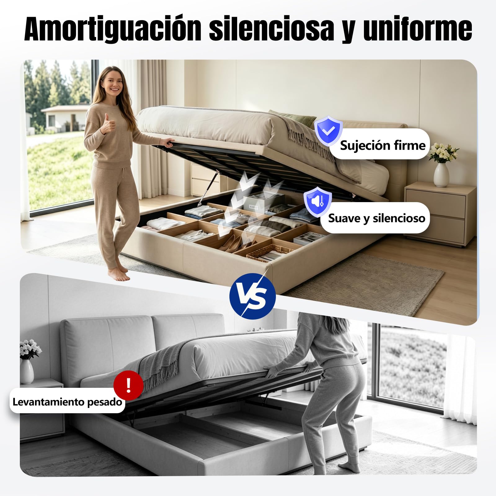 ARANA muelles de gas amortiguadores 430mm 534N/54KG con soporte, 2ud | 43cm Muelle de gas con soporte hidráulico para tapas, autocaravanas, cubos, ventanas y escotillas.