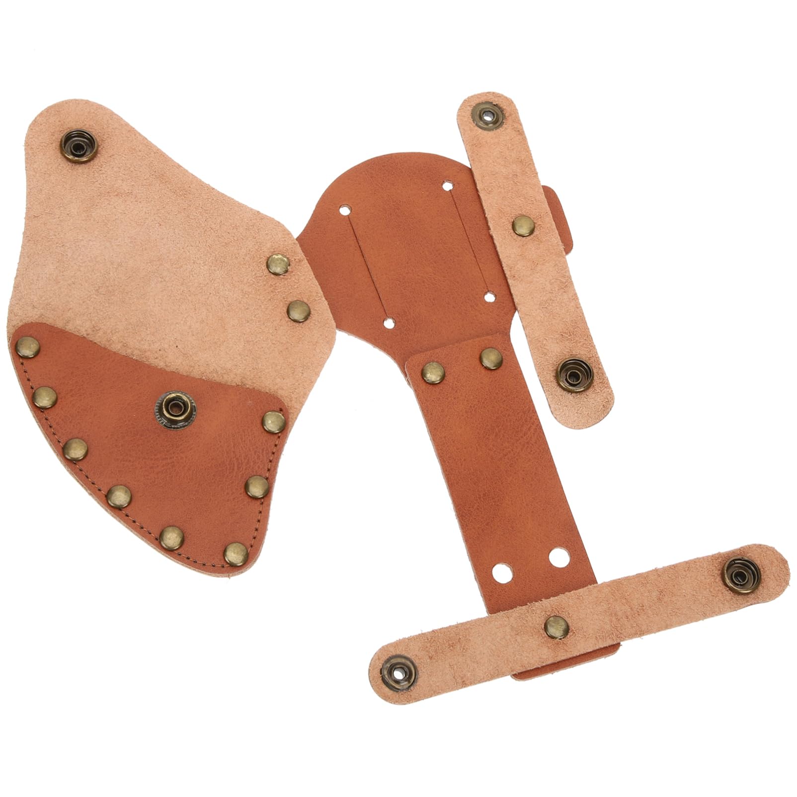 KONTONTY Hatchet Head Protector Cover Durable Outdoor Axe Sleeve Thickened Sheath for Axe Safety Fit for Camping and Outdoor Activities